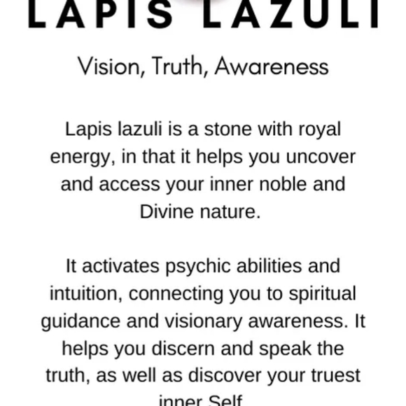 New✨Lapiz Lazuli Point Pendant Necklace - Picture 4 of 4